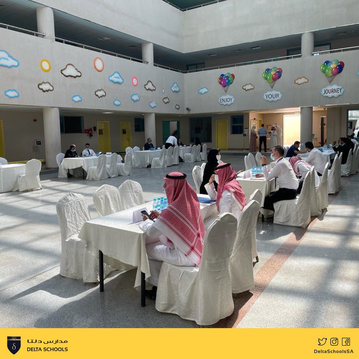 DeltaSchoolsSA's tweet photo. School hosted parent- teacher’s meeting to discuss students academic progress👨🏻🏫👩🏻🏫💛
#InternationalSection #DeltaSchool https://t.co/TDHmQdi9y7