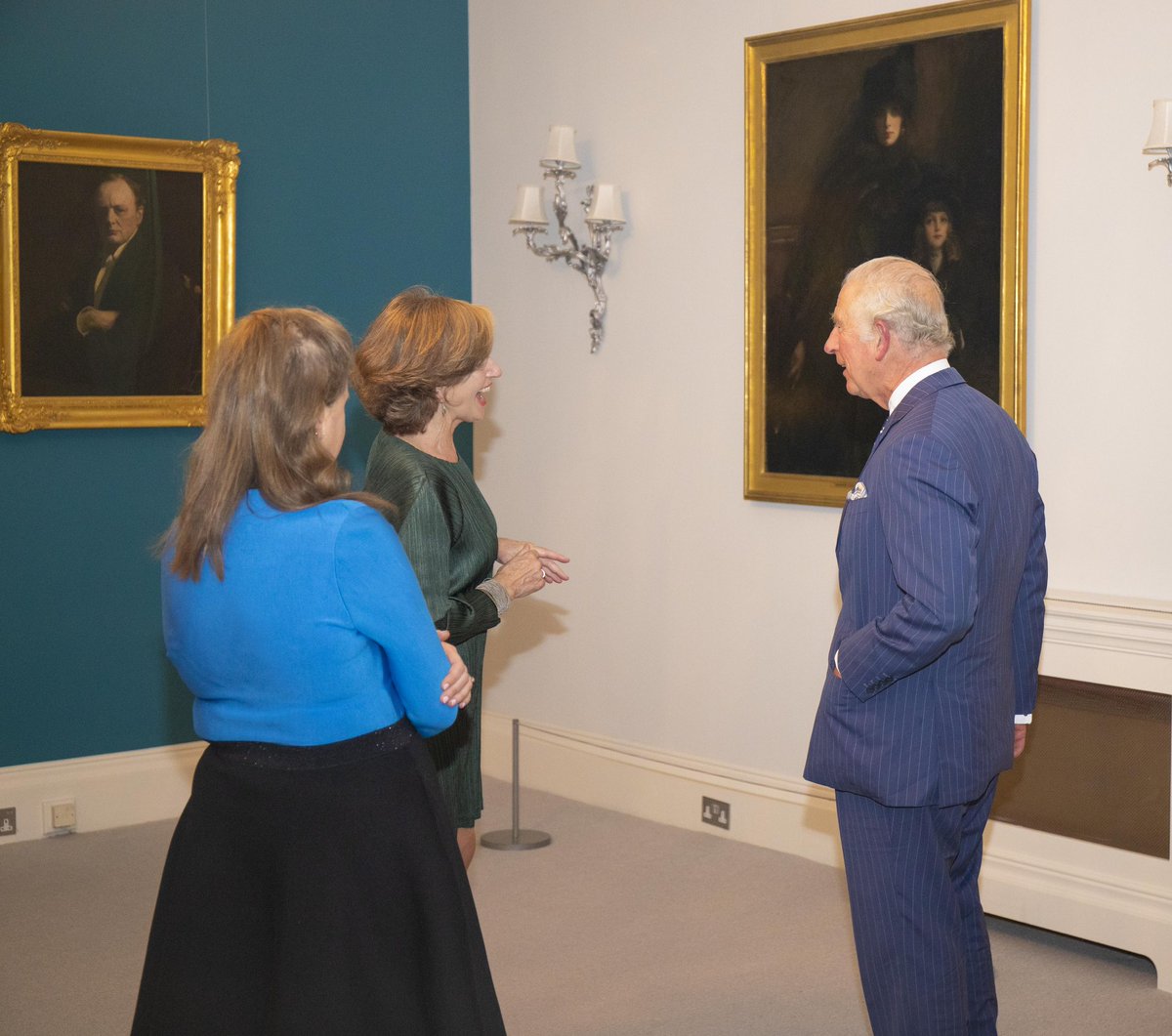 A very special evening in the Embassy yesterday as HRH The Prince of Wales visited to view our exhibition ‘The Art of Negotiation: John Lavery’s Anglo-Irish Treaty Portraits’ <a href="/ClarenceHouse/">Clarence House</a>