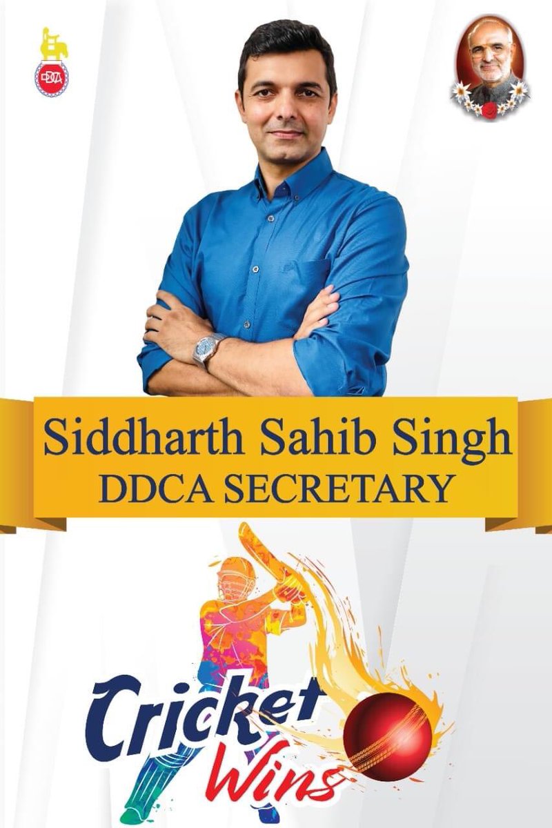 Anubhav26s's tweet photo. श्री @siddharthsahib जी को DDCA के सेकेट्री  बनने पर हार्दिक बधाई एवं शुभकामनाएं। 
#CleanDDCA @p_sahibsingh https://t.co/tFzCoeoyX2