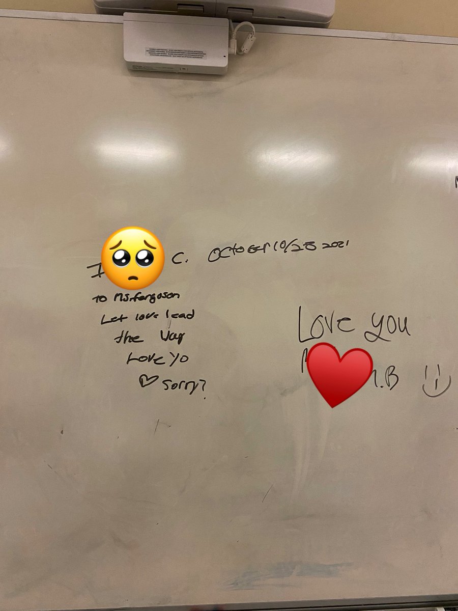 MagicalMrsFerg's tweet photo. I have been having a week y’all. There’s been a lot going on. Today I had a super open and transparent conversation with my students about understanding how our behaviors affect one another. They left me these sweet notes. ♥️ I’m one lucky teacher. https://t.co/bFruNGfQUx