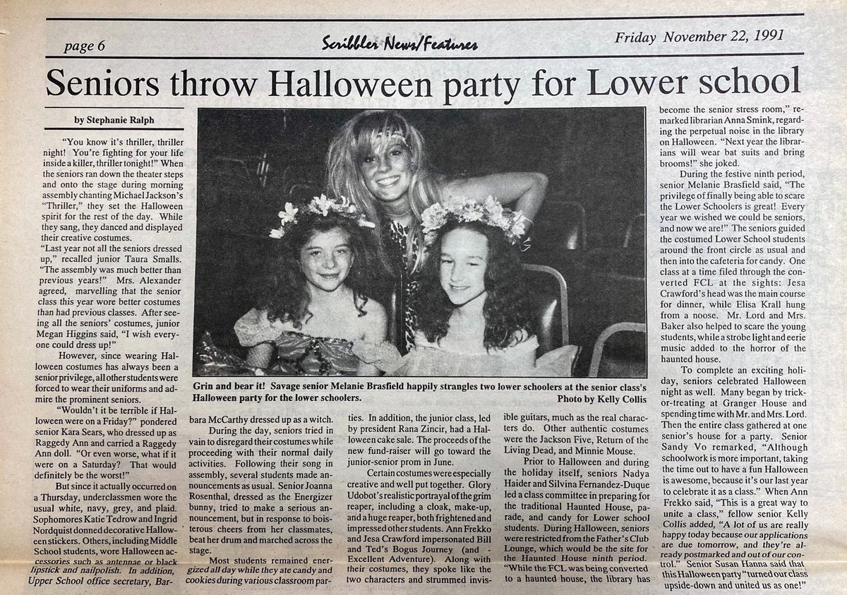 BREAKING: Halloween at Holton has always been a good time! #tbt