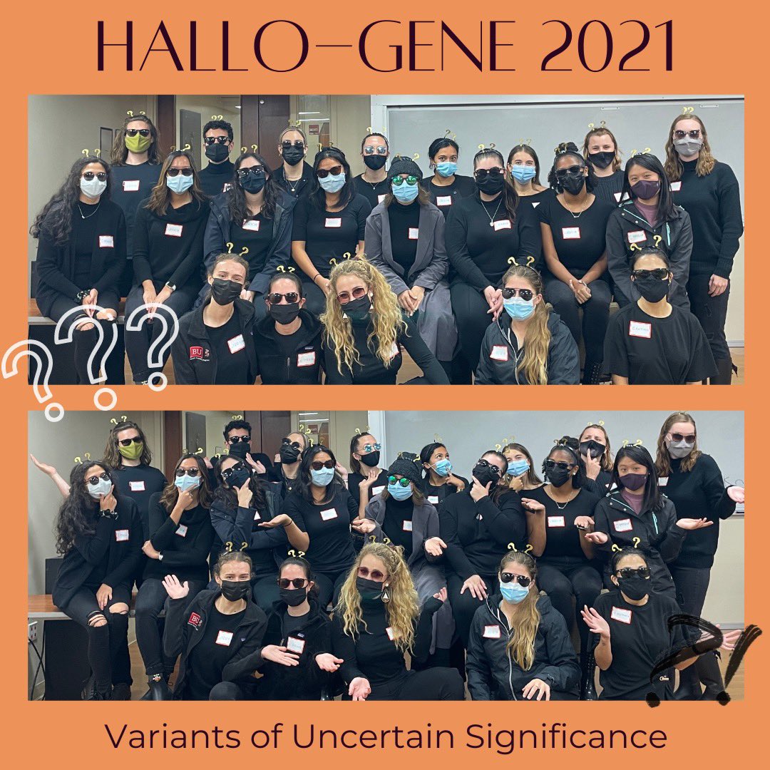 Calling out 21 variants of uncertain significance today…nothing spookier! <a href="/ASGCGP/">Augie-Sanford GCGP</a>
#hallogene21
#GCchat
