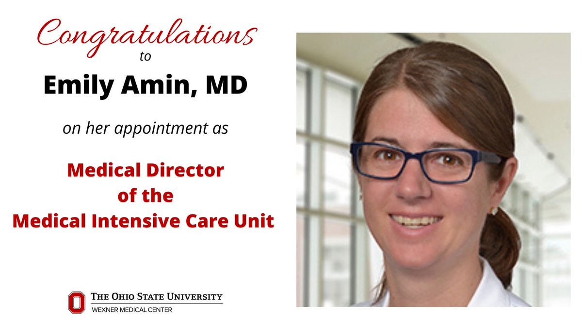 Jeff Horowitz (@jhorowitzmd) on Twitter photo Congratulations <a href="/Emilyamin6/">Emily amin</a>, the newly appointed Medical ICU director <a href="/OSUWexMed/">The Ohio State University Wexner Medical Center</a> <a href="/OSUPCCM_Fellows/">Ohio State Pulmonary Critical Care Fellowship</a>. Looking forward to working with you as part of the Division Leadership team! Congratulations <a href="/Emilyamin6/">Emily amin</a>, the newly appointed Medical ICU director <a href="/OSUWexMed/">The Ohio State University Wexner Medical Center</a> <a href="/OSUPCCM_Fellows/">Ohio State Pulmonary Critical Care Fellowship</a>. Looking forward to working with you as part of the Division Leadership team!