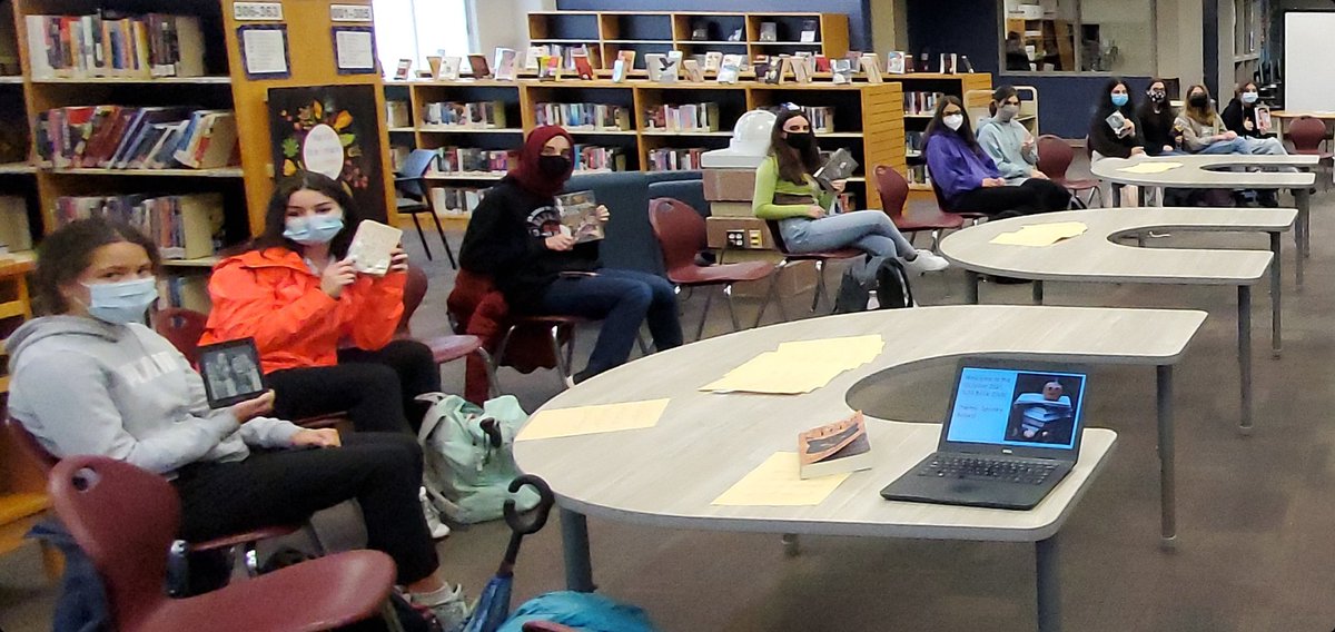 LibrarySLSS's tweet image. Great turnout for SLSS Book Club&apos;s Spooky Book Month. November is BIPOC Authors Month! @SLSSYRDSB