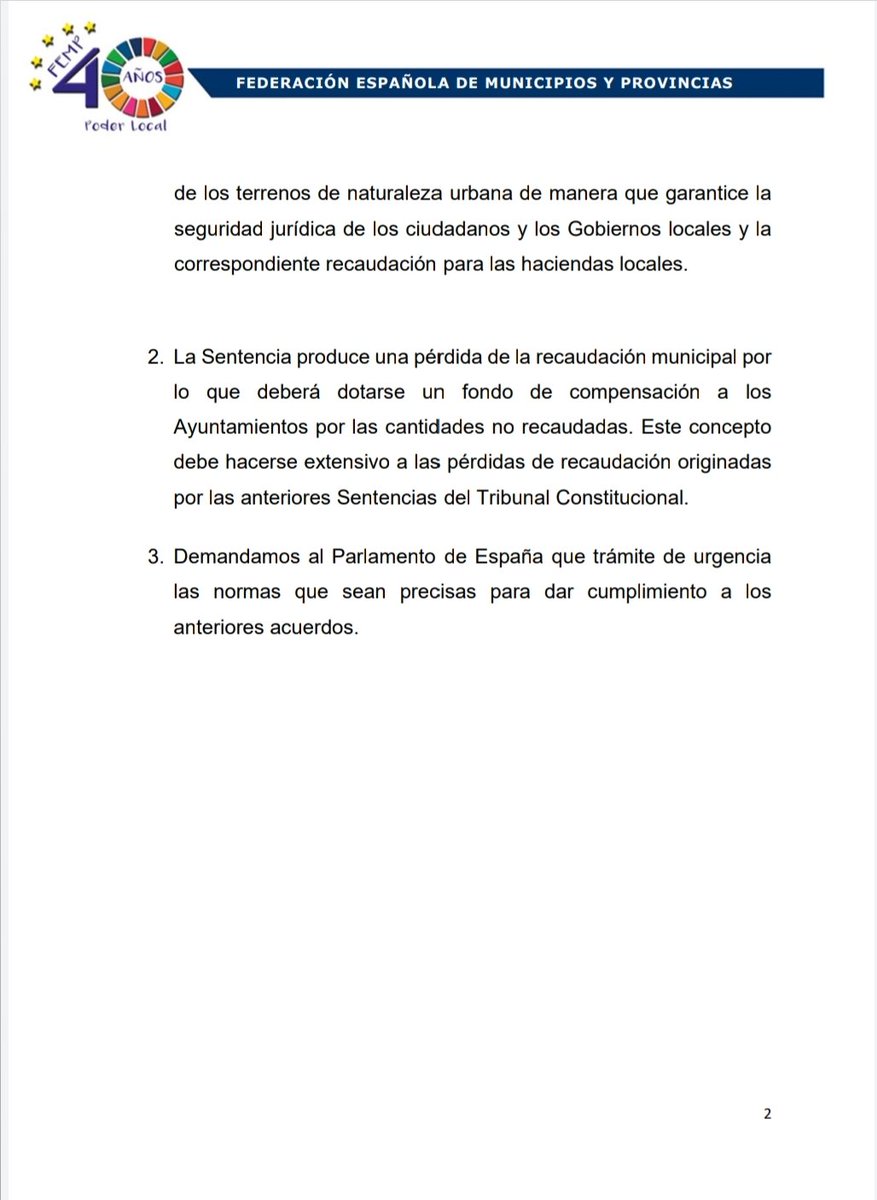 beatrizmorenose's tweet photo. La @fempcomunica pide la aprobación urgente de una norma que aporte seguridad jurídica tras la  reciente STC sobre el #IIVTNU y dotar un fondo de compensación a los #Ayuntamientos.
#EELL #FHCN https://t.co/VuzDO1hHog https://t.co/BfiU4VDkGX