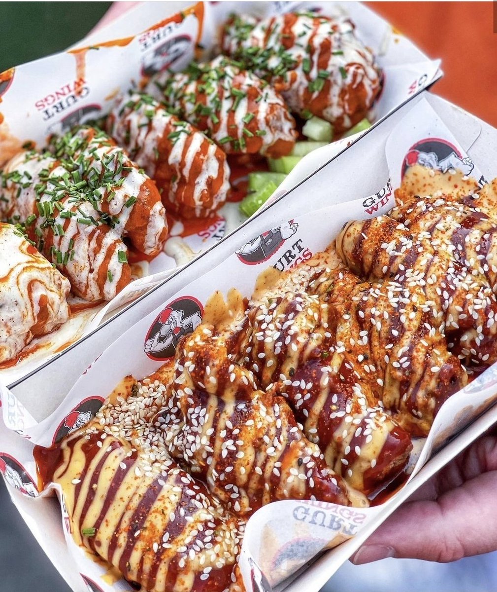 Well the new Gurt Truck (Gurtrina) is being built, the new menu is taking shape, we can't wait to show you all! Here's a picture of those Lost in Translation Wings that won us two 1st Places <a href="/wingfestuk/">Wing Fest</a> this summer and our Gurt Buffalo and Blue Cheese Wings!