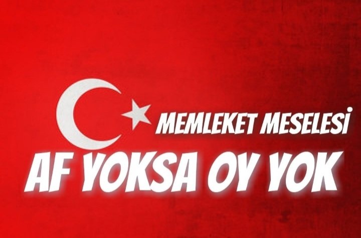 TBA027's tweet photo. @TVAdalet AF YOKSA OY YOK 

Önce AF Sonra OY https://t.co/2bymbkrir5