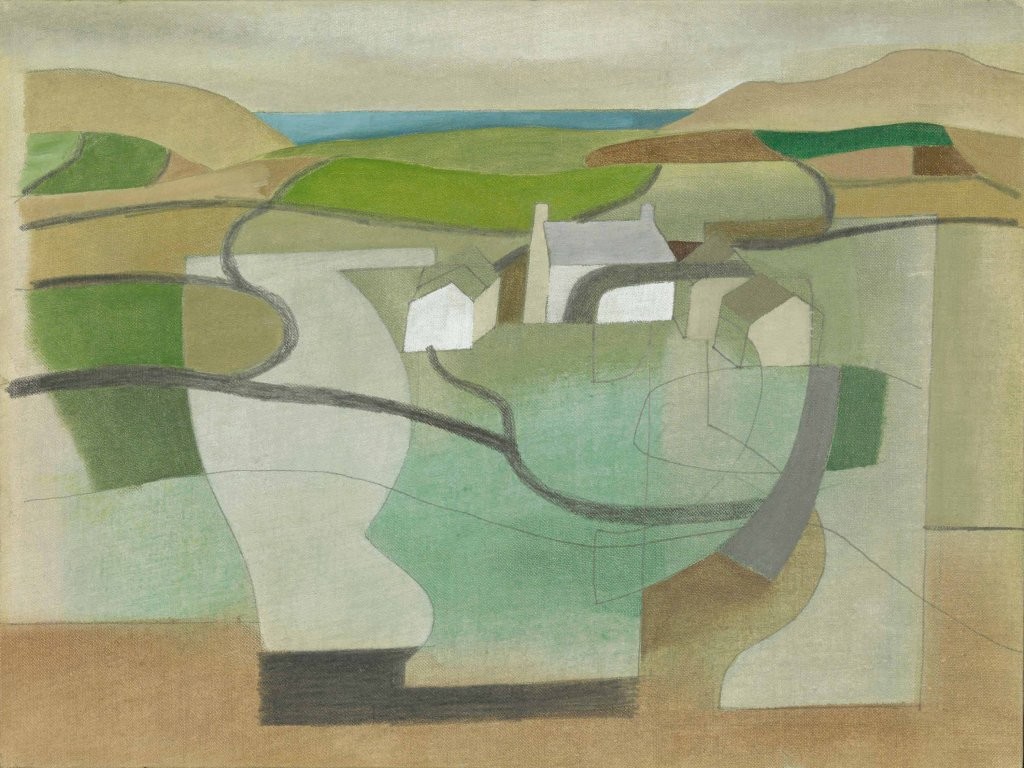 "Cornish Landscape". Ben Nicholson. 1949.