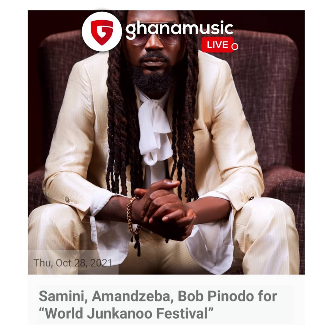 ghmusiclive's tweet photo. @samini_dagaati , @Amandzebanat , @BobPinodoMusic for "World Junkaoo Festival".

Read full story on the Ghana Music Live App. Link in bio 

#ghmusiclive 
#musiconthego #GhanaMusicLiveOnAppstore 
#GhanaMusicLiveOnPlaystore https://t.co/WQ4G7w4SKr