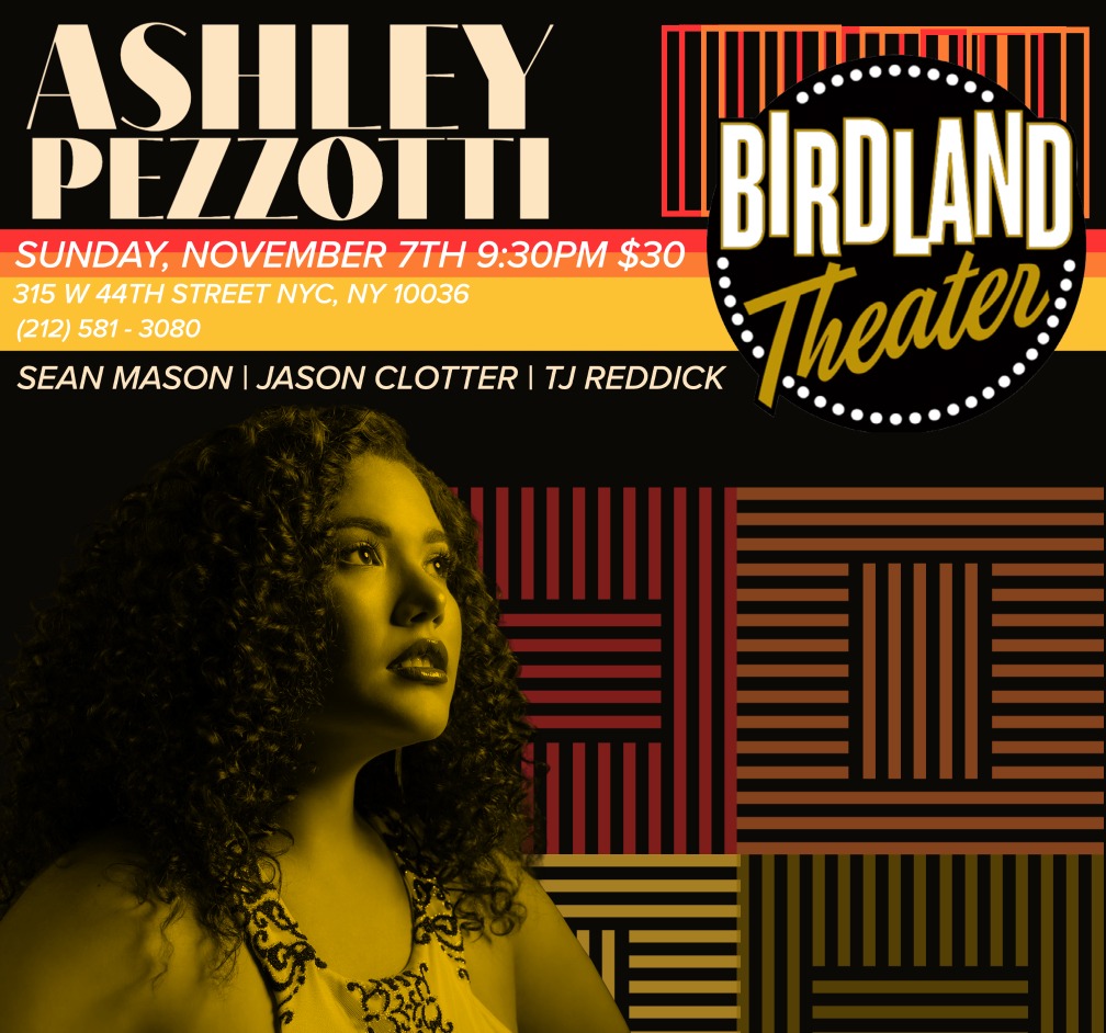 Happy to be back at <a href="/birdlandjazz/">Birdland Jazz Club and Theater</a> Nov 7th! Tickets: birdlandjazz.com/event/ashley-p…