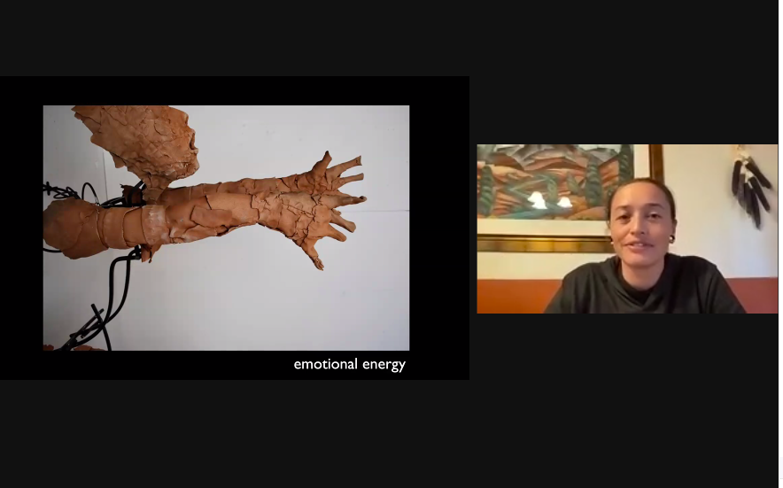 UDMatCult's tweet photo. Last night, artist Rose B. Simpson talked about how art-making cannot be detached from the everyday lives of our postmodern society. In this #ThingTank inaugural lecture, she gave us important think pieces, ranging from history, (dis)empowerment, to sustainability. 

#UDCMCS https://t.co/QmwEWpygop