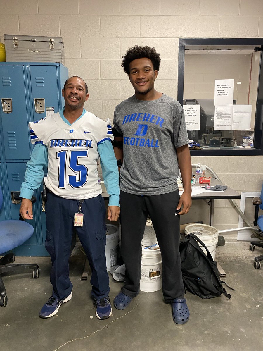 Dreher Football (@dreherfootball) on Twitter photo My jersey/Your impact! Senior football player Josh Smith chose Mr. Adrian Rhett to wear his jersey. Adrian is one of the many faculty members that impact and enrich the lives of our students <a href="/DreherHigh/">Dreher High School</a>! My jersey/Your impact! Senior football player Josh Smith chose Mr. Adrian Rhett to wear his jersey. Adrian is one of the many faculty members that impact and enrich the lives of our students <a href="/DreherHigh/">Dreher High School</a>!