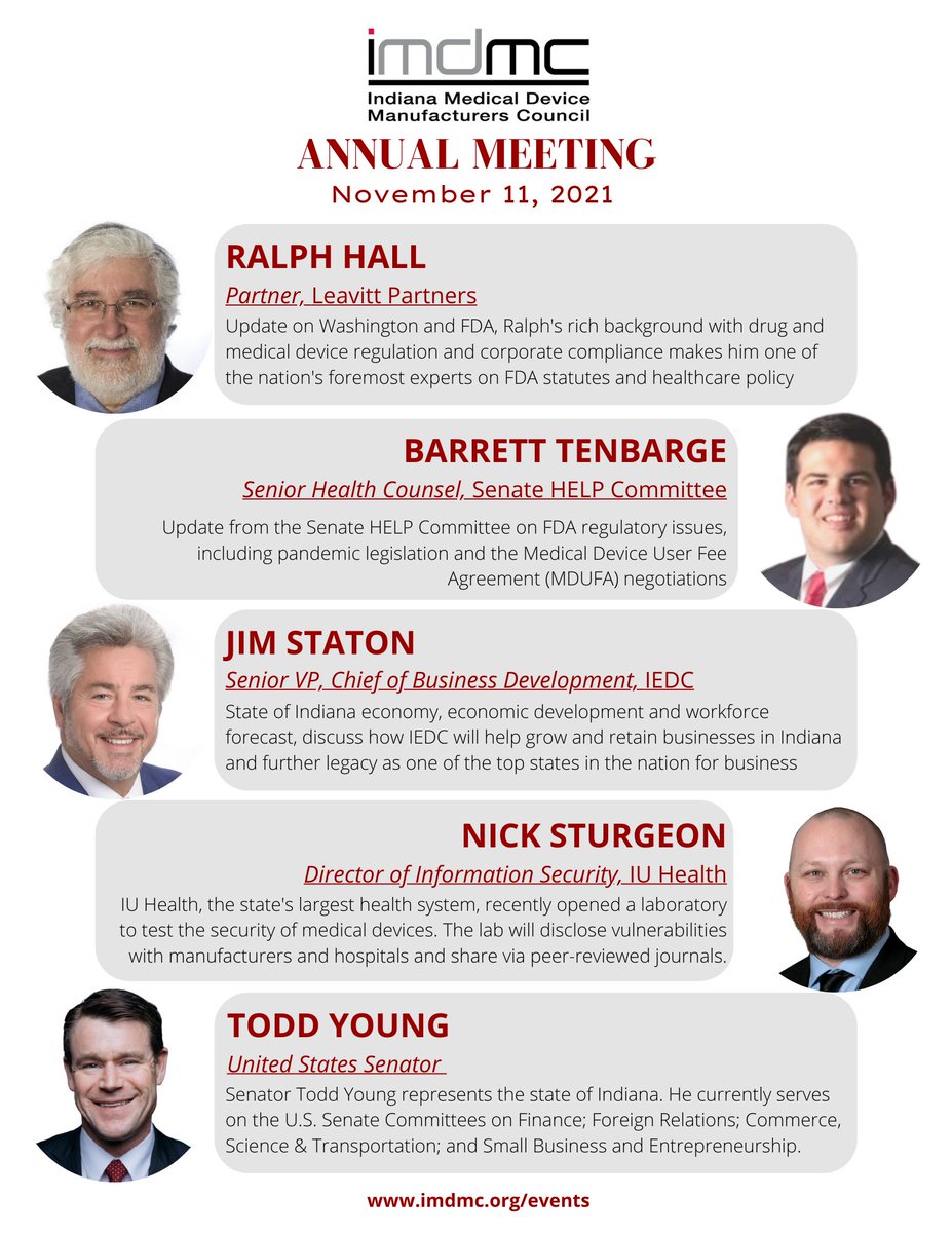 Register now for the 2021 IMDMC Annual Meeting: imdmc.org/events/