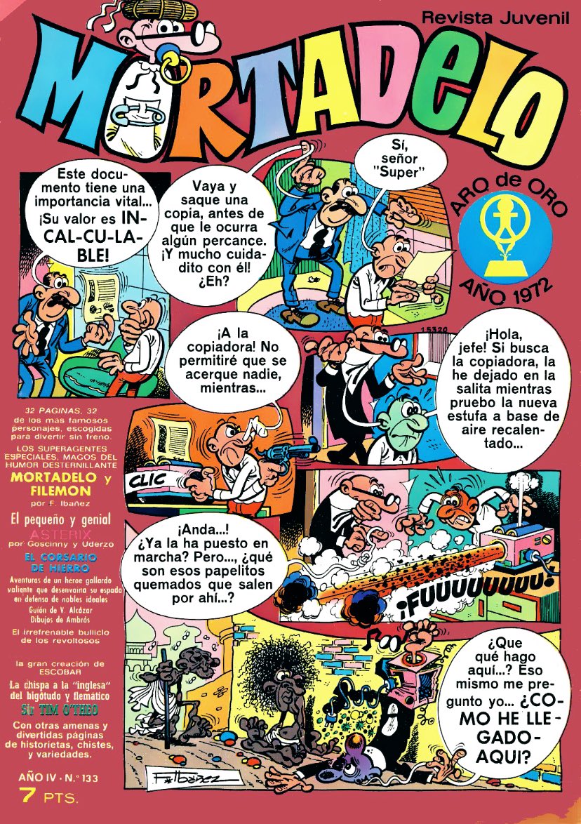 #Mortadelo. Año 4, número 133 (1973)

#comic #comics #tebeo #ibañez #mortadeloyfilemon #vintagecomics #bruguera