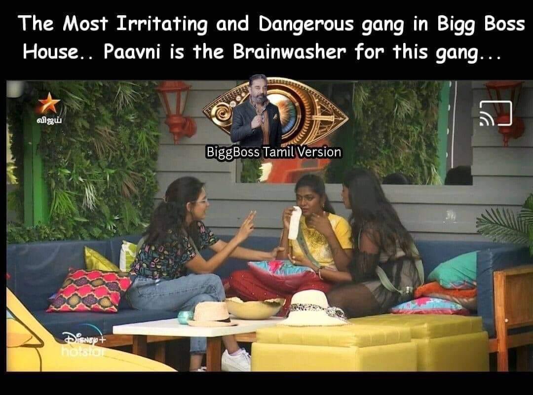 Jr70Sivesh's tweet photo. Vera level Poison #Pavni 😂

#BiggBossTamil5 #BiggBossTamil https://t.co/ddTO5bs32Q