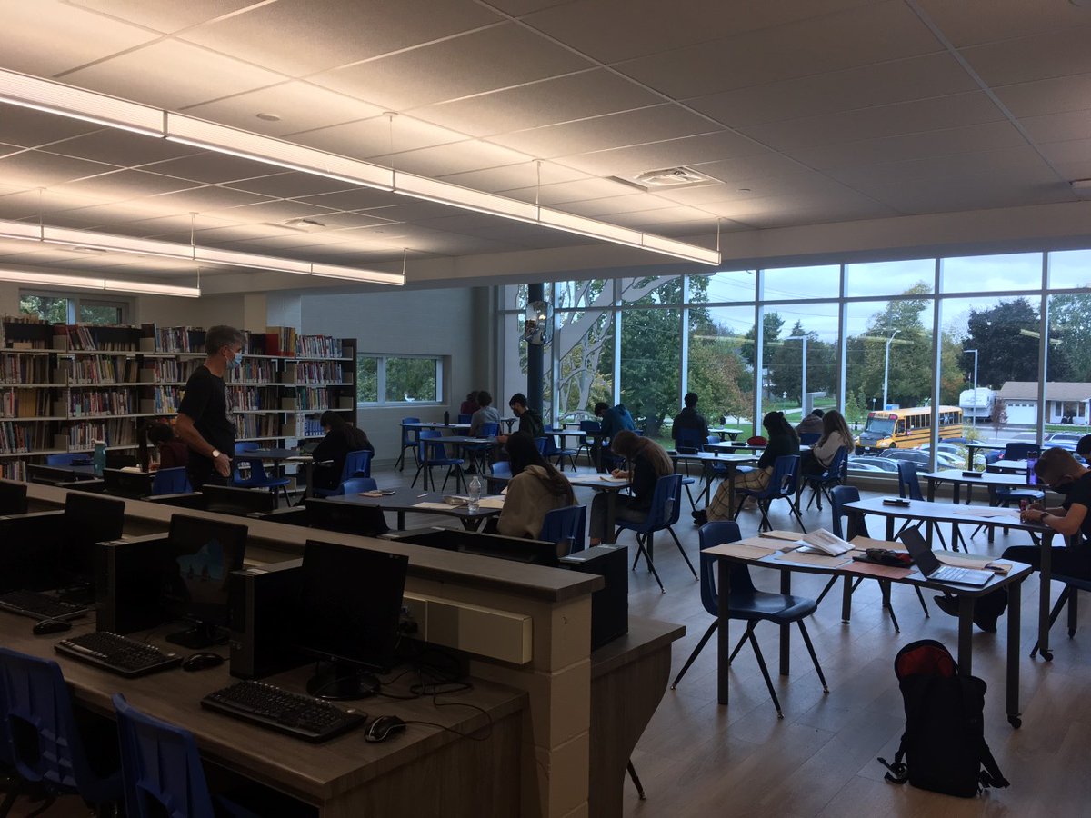 Great to see Assumption students from grades 9 through 12 writing the 2.5 hour Canadian Open Mathematics Challenge today!