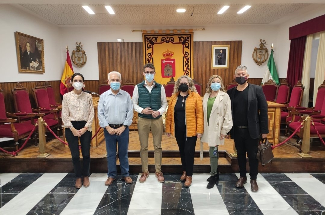 @ugtserviciospublicos Jaén Reunión con el Alcalde y concejales en el Ayuntamiento de Villacarrillo con la presencia de la Secretaria de Organización,  Igualdad y  Secretario  Administración General del Estado