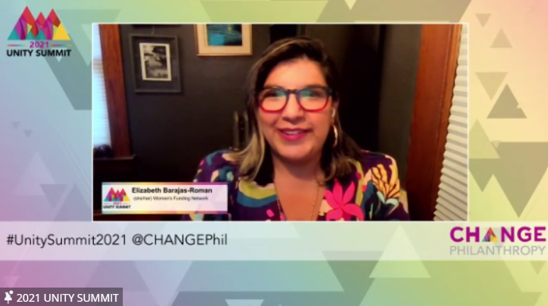 womensfunding's tweet photo. "We will not accept single issue solutions, because we do not lead single issue lives. We demand wholeness." - WFN President and CEO @FuturePresente live at the #2021UnitySummit @CHANGEPhil closing plenary. https://t.co/ayVSJYWRRd