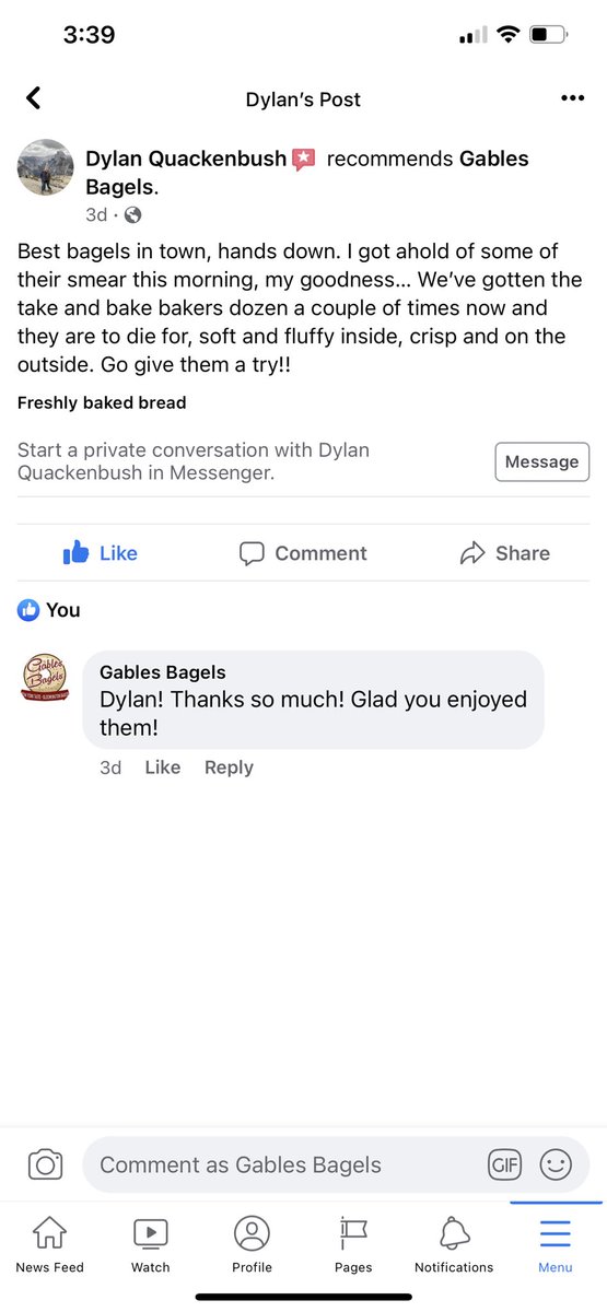 Gables Bagels (GablesBagels) Twitter