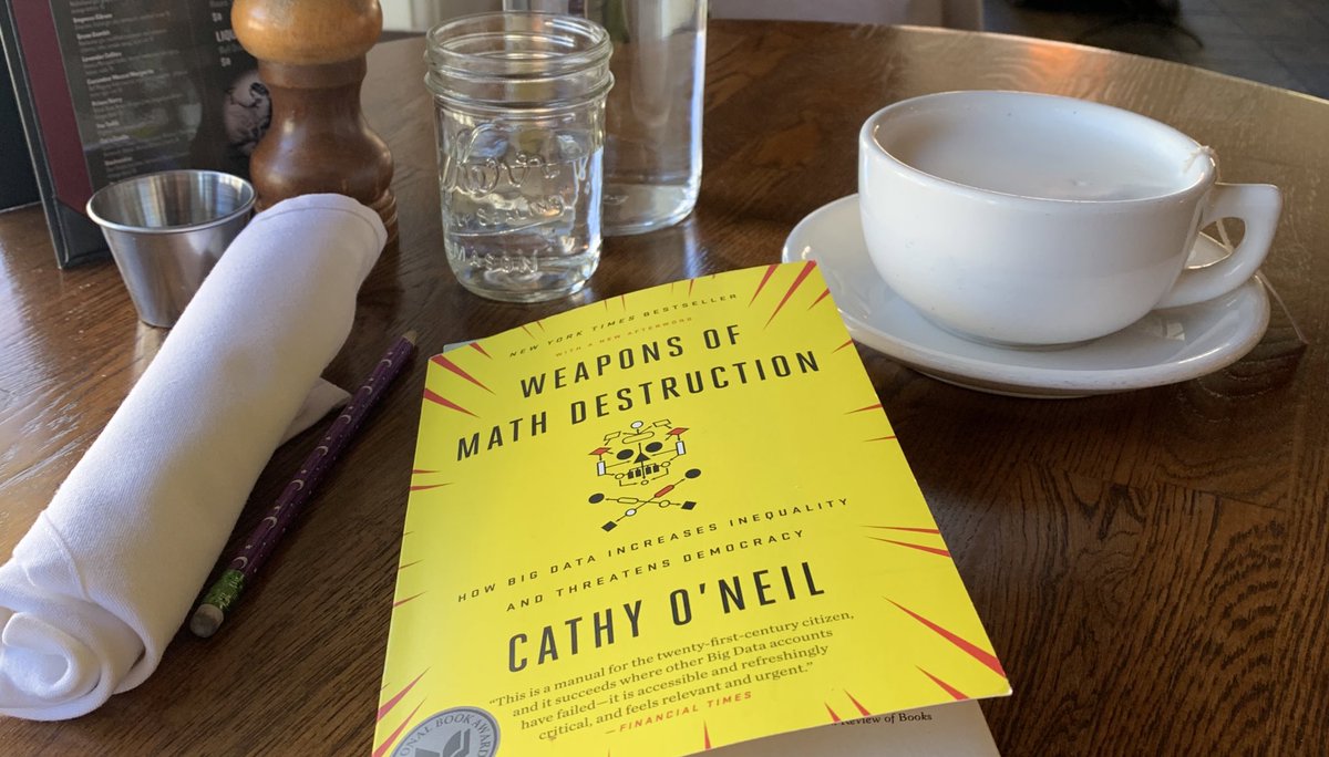 RickiMac's tweet photo. “The privileged, we’ll see time and time again, are processed more by people, the masses by machines.” 
- @mathbabedotorg #WeaponsofMathDestruction https://t.co/c7jzm39Jtv