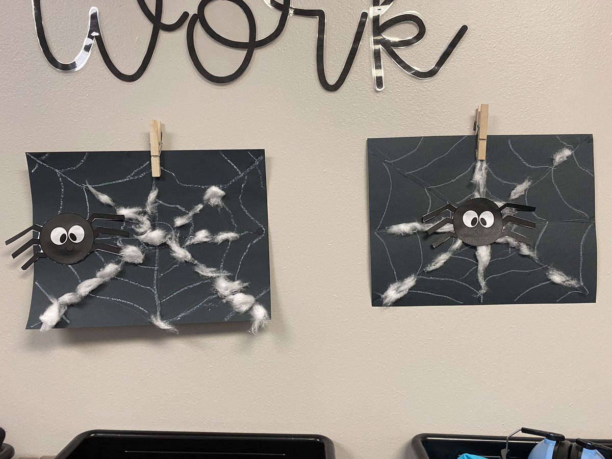My students practiced their fine motor skills and made the cutest spider’s webs! 🕸🖤✨

#MavericksMoveMountains <a href="/MalonePrincipal/">Troy Malone</a> <a href="/MPS_Morton/">Morton Elementary</a>