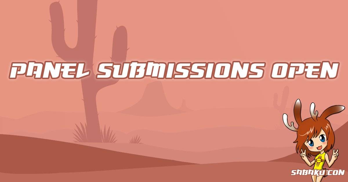 Make sure to get your panel submissions in early to be part of our initial programming release in November! 

sabakucon.com/posts?id=98qpy…
