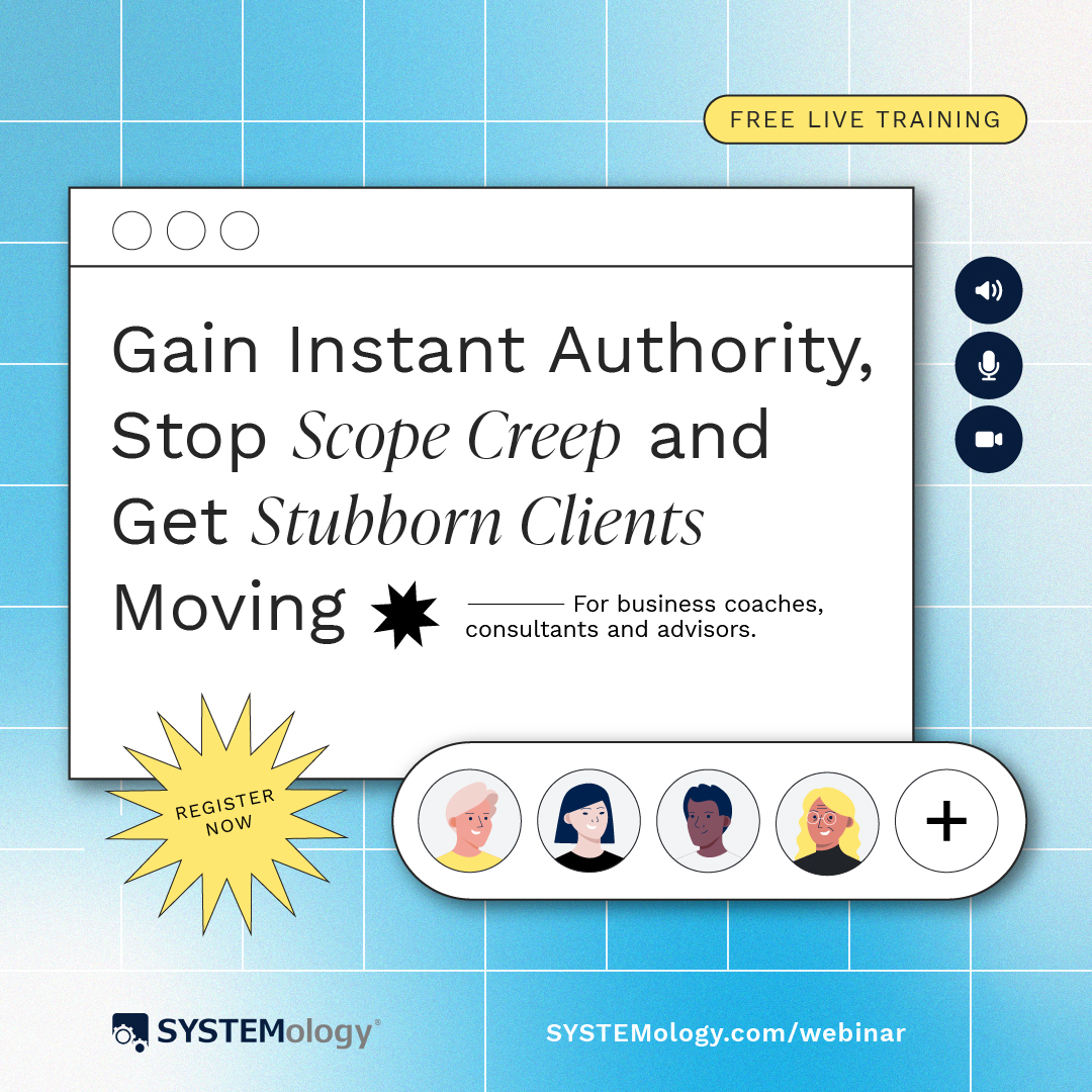 Calling all coaches, consultants, and business advisors who love systems! You’re invited to join us for an upcoming FREE live event where you’ll discover strategies for solving 3 big problems that consultants face. 

Register at https://t.co/c6vAINZud8 https://t.co/snFVB4AstP