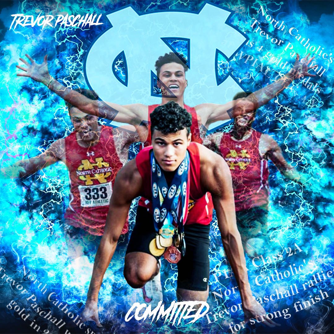 Trev_Paschall's tweet photo. Extremely honored and blessed to announce my commitment to the University of North Carolina!! First, I want to God for the opportunity being provided. I would like to thank my family, coaches, and friends for all the support through it all. Go Heels! @UNCTrack_Field https://t.co/GvSJ9ofiLX