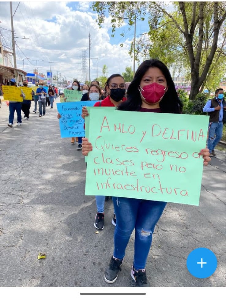 gasara21's tweet photo. sr. presidente Manuel López Obrador secretaria de Educación Delfina Gómez Álvarez, Gobernador del Estado de México presidente municipal de Ecatepec les exigimos atiendan las necesidades de la Sec. Otilio Montaño https://t.co/DDGnqMkxe2