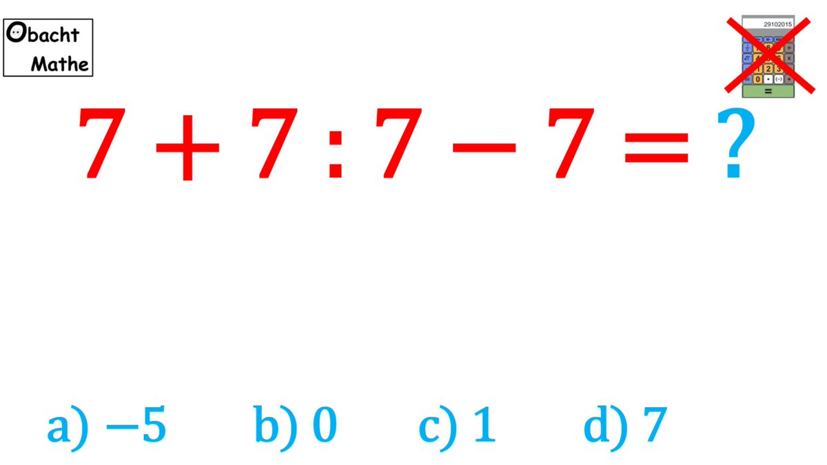 ObachtMathe's tweet photo. 👀 Mathe Basics #91 👀 virale Aufgabe 7+7:7-7 = ? 

https://t.co/vYWK15eT4g

#Mathe #Youtube #Lernvideos #twitterlehrerzimmer #twitterkollegium #lehrerbildung #flippedclassroom #flippedlearning #flippedmathe #bayernedu #digitalebildung #mathelehrer #twlz #lehrer #homeschooling https://t.co/yBia9k4qpp