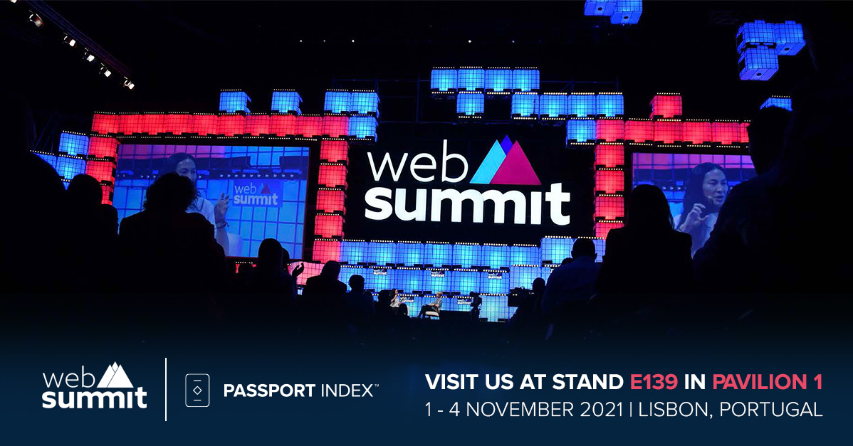 We're thrilled to be part of this year's <a href="/WebSummit/">Web Summit</a> 2021 in Lisbon, where we will reveal astonishing trends in the world of passports and unlock the reality of global mobility in a post-pandemic world. #WebSummit #PassportIndex #Lisbon #Portugal #Technology #Mobility #Travel