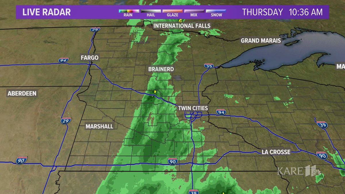 LIVE RADAR: Much of Minnesota is under a weather system that has been dropping significant amounts of rain on the state both Wednesday and Thursday.
https://t.co/vSHKXJnVRl https://t.co/O2eSwFyB8c