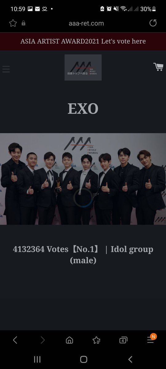 OhShiningShen's tweet photo. WE ARE ONE! 
Despite the terrible lag, was literally trying to cast votes on the last minute before it closed! 🔥😁

#EXOL_DropThAAAt 
#EXOLs_VoteOnAAA
#WeAAAreOne 
#weareoneEXO 
#EXOL_LetOutTheBeAAAst
#EXOL_UniteOnAAA
#EXO #엑소 @weareoneEXO
#DONT_FIGHT_THE_FEELING https://t.co/z1sVCaRvkR