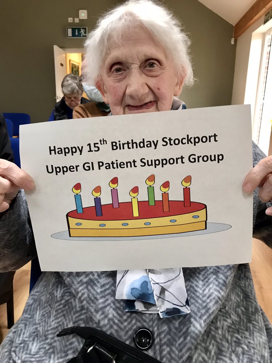 We have had the best day <a href="/Beechwoodccc/">Beechwood Cancer Care</a>. Our <a href="/StockportNHS/">Stockport NHS FT</a> Upper GI cancer patient support group met for the first time in 18 months to celebrate our 15th Birthday. Thank you <a href="/LindaSteggles/">Linda Steggles</a> for the hospitality  🎂 🥳 <a href="/Lindseyadawson/">Lindsey Dawson 💙</a> <a href="/clofrances_x/">Chloe 🤍</a> @GMCancerUI