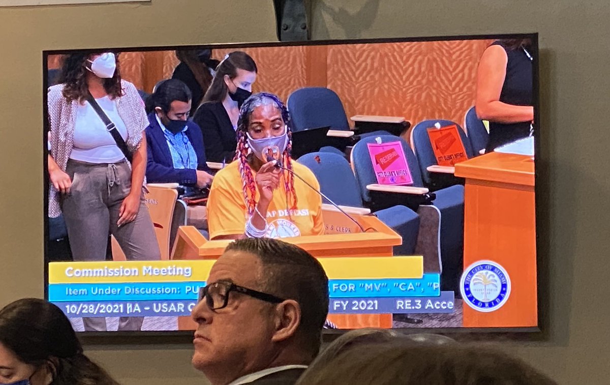 cjpmiami's tweet photo. .@MiamiWorkersCtr out in force for tenants and houseless folks at today’s City of Miami meeting. 

No to criminalization! https://t.co/DvKGqmDSPM