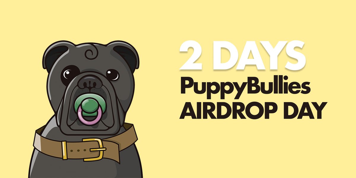 BREEDING IS COMING IN 2 DAYS‼️

HOW TO GET A PUPPYBULLY? 

✅For every 2 Buddybullies you get 1 Puppybully (just for holding them in your wallet)

HOW CAN I GET MY BUDDUBULLY? 
👇
magiceden.io/marketplace/bu…

solsea.io/collection/616…

digitaleyes.market/collections/Bu…

👉discord.gg/rChBbamtdX