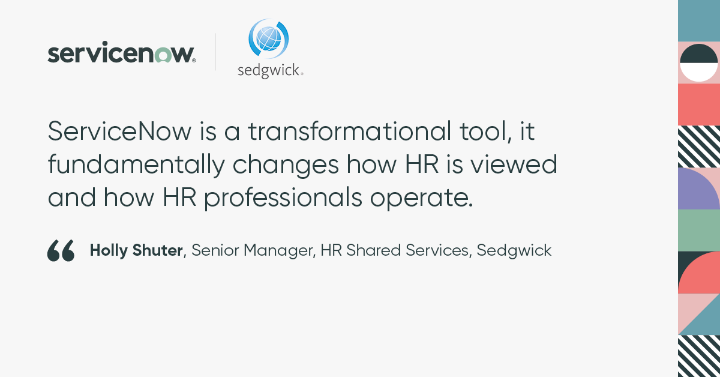 TBorrmann's tweet photo. Create a tech-empowered culture with the #NowPlatform. Read how @Sedgwick is using our HR Service Delivery to provide consistency, equality, and clarity for employees and managers alike. https://t.co/5QG5QyhaRc https://t.co/Z9Eu0JEXja