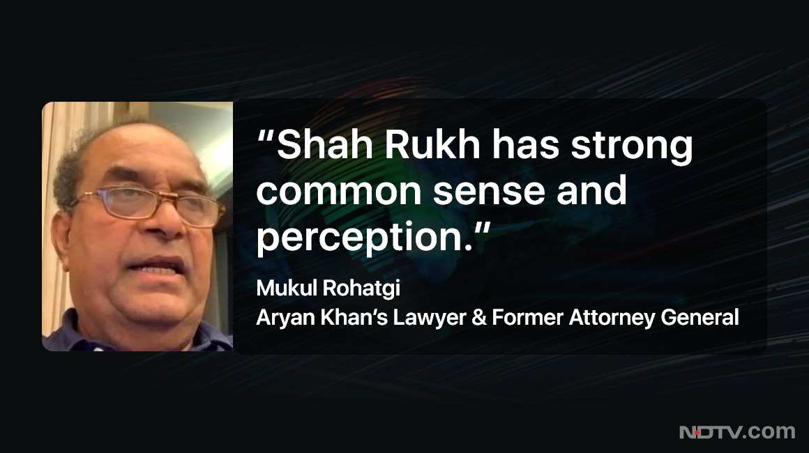 ndtv's tweet photo. #NDTVExclusive | "He (Shah Rukh Khan) was very much available at all times. He was in fact making notes to help his legal team": Mukul Rohatgi, #AryanKhan's lawyer https://t.co/sasbQzvdeN