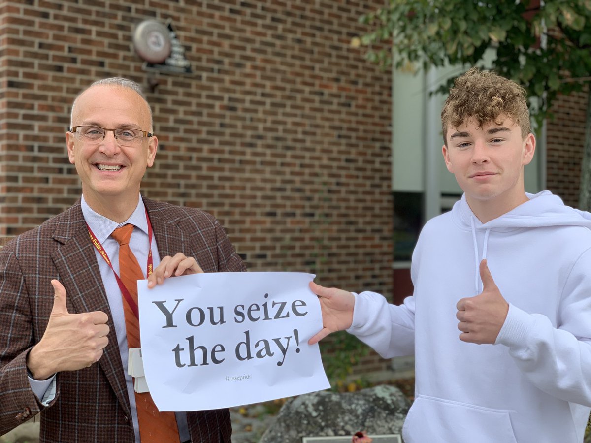 Everyday @JosephCaseHS is an opportunity for success ==> take advantage of all opportunities!! #CarpeDiem #casepride #PositiveSignThursday @kwinsper @SusZanti5 @SimplySuzy @cterrillteach @wiredpilgrim @ZajacSLP @rlfreedm @MGeoghegan22 @TeachingForward @capecodlibrary