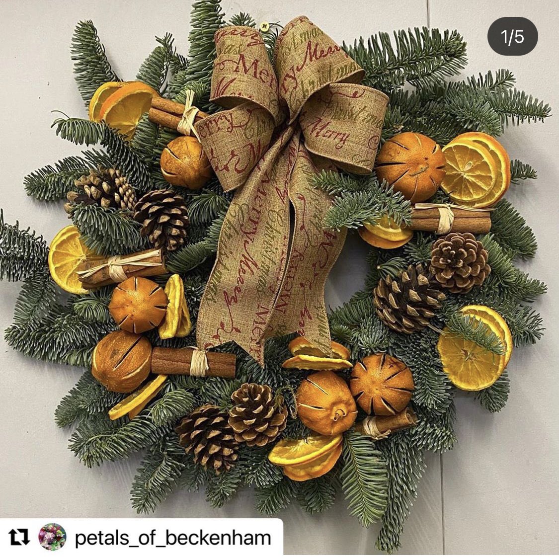 Still spaces in our Christmas Wreath workshops! Book in directly with Petals of Beckenham on +442086500782 #thechancery #beckenham #christmaswreath