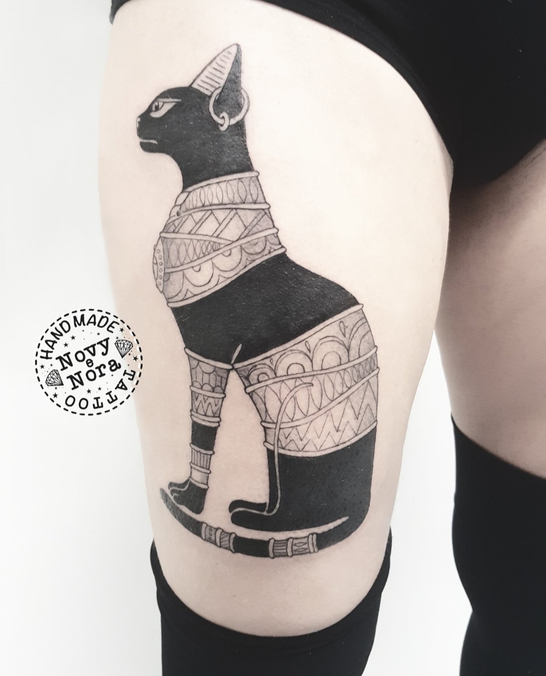 Egyptian Cat Goddess Tattoo
