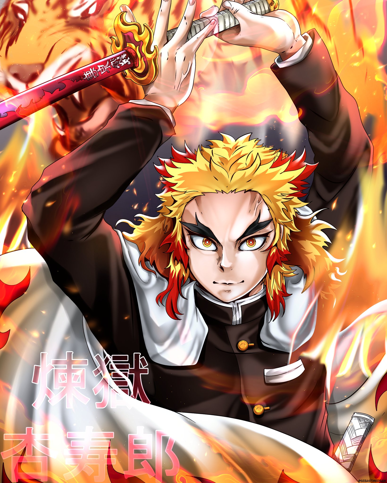 Sebastimedraw Kyoujurou Rengoku Fan Art Pilar De Fuego Digitalart Kimetsunoyaibafanart Fanart Demonslayerfanart Demonslayer Animedemonslayer Kimetsunoyaibafilm Kimetsunoyaibamovie Kimetsunoyaibamovietrailer