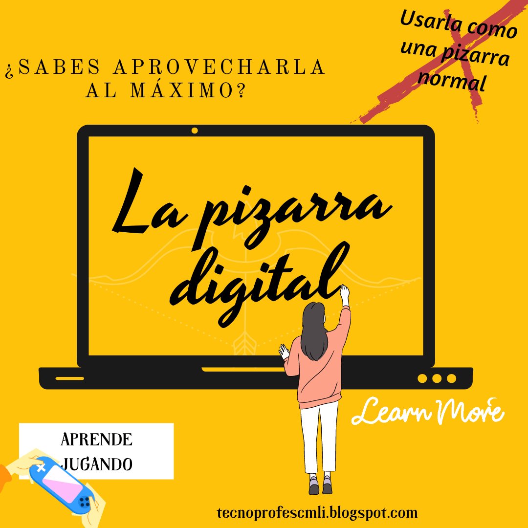 TecnoProfescmli's tweet photo. ¡Hola Tecnoprofes! Hablemos de las pizarras digitales, herramientas tan útiles como practicas como cualquier libreta o libro. 
#pizarradigital #tecnoprofes #TIC #educaciondivertida #educacionprimaria
https://t.co/QS5nCAwN40 https://t.co/QzCbmpyWF1
