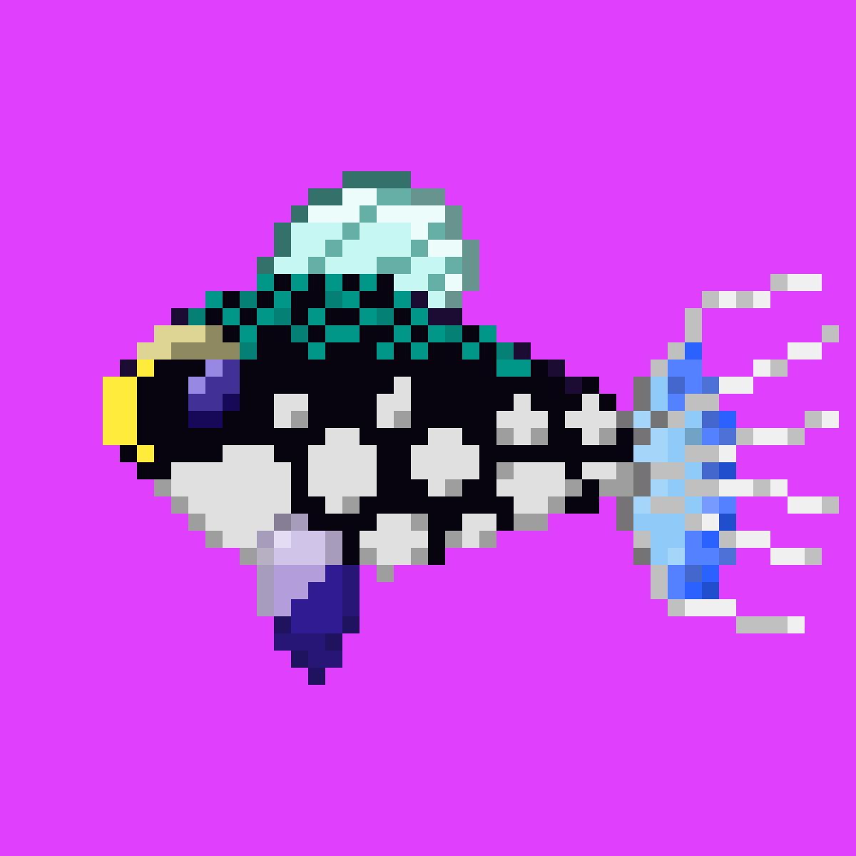 PixelFish7's tweet photo. PIXEL FISH #NFTGiveaway  TIME! 🎁

To enter:
1. Follow @PixelFish7 🐟
2. RT &amp; Like this tweet 🔁❤️
3. Tag a few friends 🫂

1st Price: Epic Pixel Fish 💜
2nd Price: Common Pixel Fish 💙

Winners in 48h! ⏳

Good luck to everyone 🍀 https://t.co/IB6KYHUTUE