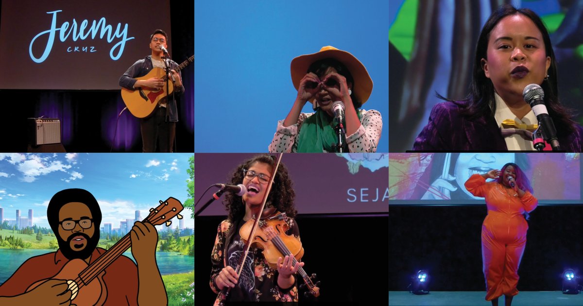 ArtStarts's tweet photo. This month's instalment of ArtStarts on Saturdays is a collaboration between @vicf and Rup Sidhu (#RupLoops) on Future Music, showcasing 9 talented QTBIPOC artists from the FM residency program earlier this year.  Premieres on Facebook Saturday, October 30 at 11am. https://t.co/rXWUzcJHbQ