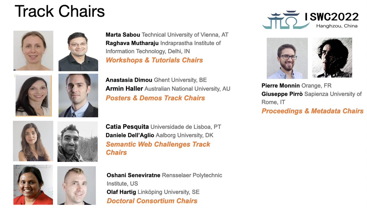 iswc_conf's tweet image. Claudia d’Amato (@cldamat) will be the General Chair of next #iswc_conf
accompanied by a great team of chairs!!!
#ISWC2021 #ISWC2022