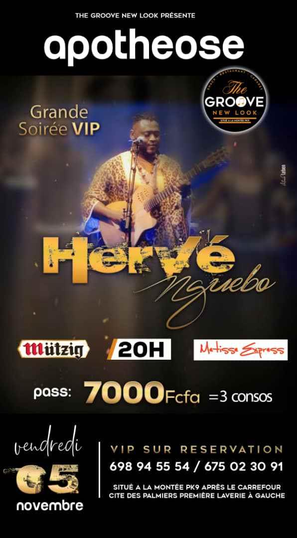 Vendredi le 05 NOVEMBRE A PARTIR DE 20H 
Situé a la montée pk9 non loin du carrefour cité des palmiers