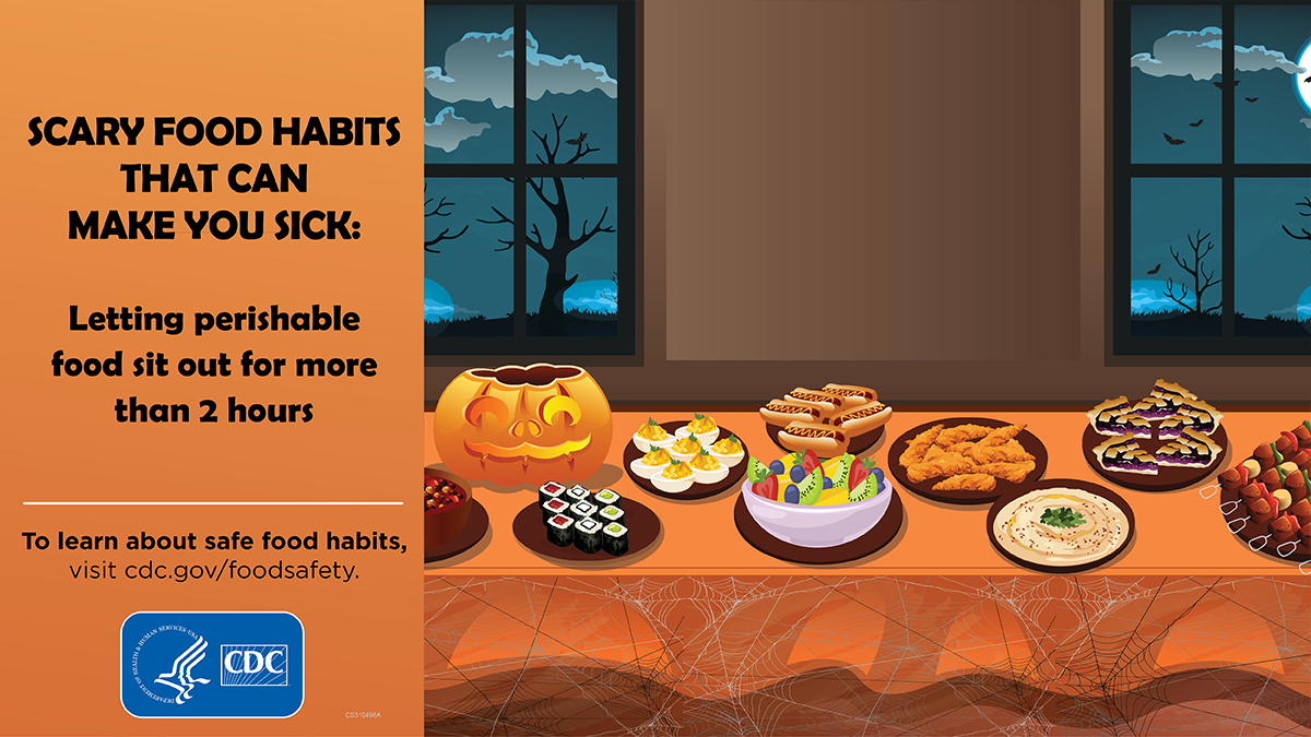 foodsafetygov's tweet photo. Food poisoning is no treat!  Learn about food habits that can make you sick at #Halloween and other times: https://t.co/10LNMwp7cE https://t.co/8zwr7wFqXY