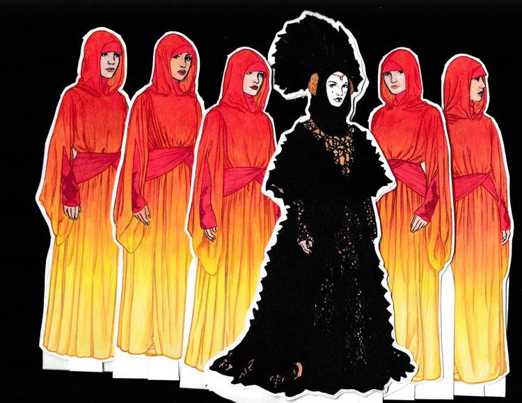 queen amidala and the handmaidens of naboo 
🎨 DarkLadyAthara