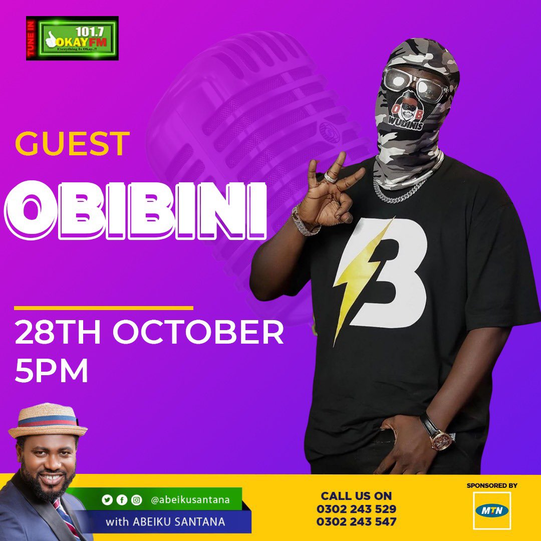Tune in soon for this interview on Okay 101.7fm with <a href="/Obibiniboafo/">#TheMessiah🔥</a> and <a href="/AbeikuSantana/">AbeikuSantana</a> 

#Zylofonmedia #Zylofonmusic